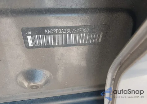 2012 Kia Sportage Lx z USA, uszkodzony, nr VIN KNDPB3A23C7227060